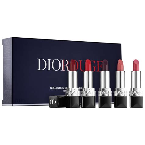 Rouge Dior Mini Lipstick Trio Holiday Gift Set 